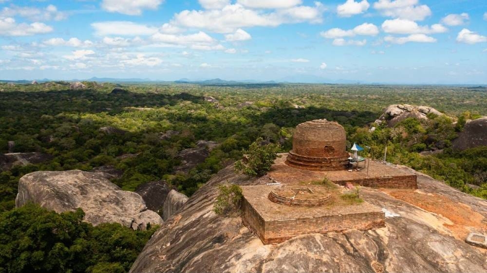 Ancient Kudumbigala monastery complex